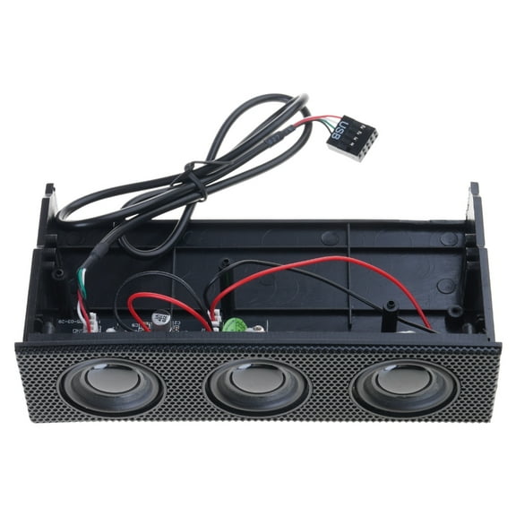 Surround Speaker PC Front Panel Built-in 3 Mic Loudspeakers for Computer for Cas