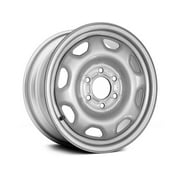 Steel Wheel - Silver - 17 x 7.5 Inch - 44.22mm Offset - 135mm Bolt Pattern - 8 Hole - 6 Lug - Compatible with 2015 - 2019 Ford F-150 2016 2017 2018