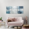 thumbnail image 2 of Blue Wall Art Abstract Wall Decor Gray Rustic Wall Art Prints Modern Canvas Wall Art for Living Room Bedroom Bathroom Kitchen Office Neutral Art Wall Decor Set 12x16 Inch, 3 Panels, 2 of 7