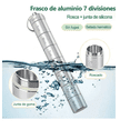 thumbnail image 2 of 7 Pastillero Portátil Llavero Metálico Hermético De Aluminio Xtellar Color Plateado, 2 of 3