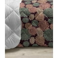 thumbnail image 3 of Floral Down Alternative Comforter, Top View Illustration of Blossoming Chrysanthemums, Microfiber Quilt for All Season, 5 Sizes, Pink Blush, by Ambesonne, 3 of 3