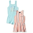 thumbnail image 2 of Calvin Klein Ensemble de 2 Pcs pour Filles Robe et Barboteuse, Aqua/rayures, 4T, 2 of 2