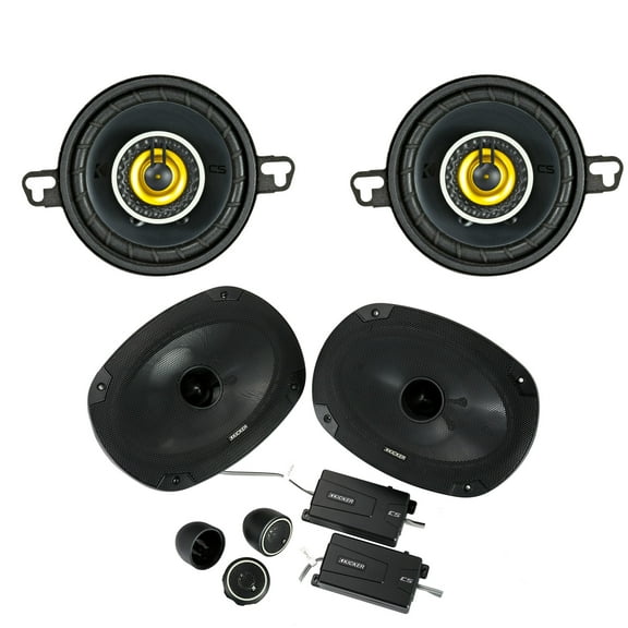 Kicker CS 6x9   3-1/2" Component Speakers Compatible with select Chevrolet Dodge & Toyota