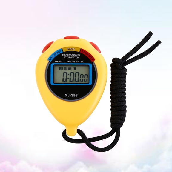 PTOOTP Yellow Electronic Sports Stopwatch Timer for Coaches, Trainers, Athletes - Professional Device