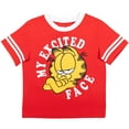 thumbnail image 2 of Garfield Little Boys Athletic Pullover T-Shirt MeshShorts Outfit Set Toddler to Big Kid, 2 of 5