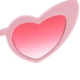 thumbnail image 5 of Gafas de sol retro con forma de corazón para mujer, para fiestas elegantes Rosado, 5 of 5