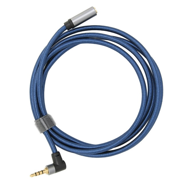Cable de audio Estéreo de 3.5 mm 4 Cabeza Femenina Estéreo de 3.5 mm A 90 Cabeza Masculina de 3.5 mm Cable de Extensión de Audio Estéreo 1.8m