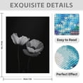 thumbnail image 3 of Diamond Art Kit for Adults, Monochrome Poppy Flowers In Darkness Diamond Painting for Adults Beginners, 5D DIY Diamond Art Painting Kits, Colorful Diamond Painting Craft for Home Decor 12x16, 3 of 7