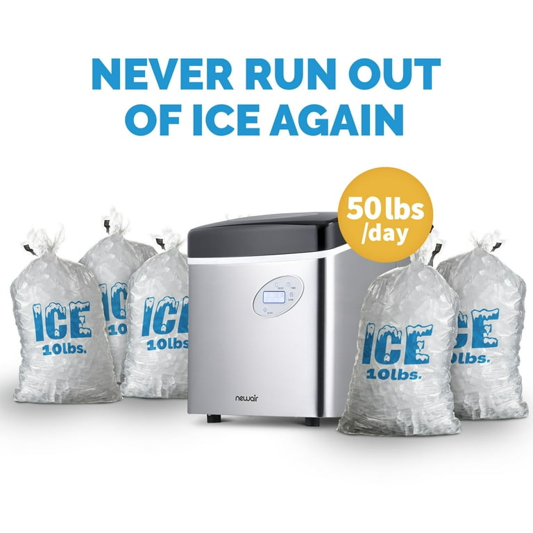 Ice Maker Machine for Countertop, Self-Cleaning, 2 Sizes of Bullet-Shaped  Ice 26 lbs Per Day