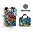 thumbnail image 2 of Yayeee Freestanding Laundry Hamper with Handle Collapsible Large Storage Basket for Clothes, Vibrant Dragon Scales Pattern, 2 of 7