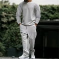 thumbnail image 2 of Ensemble de Survêtement 2 Pcs pour Hommes, Jogging Jacquard à Carreaux, 2 of 5
