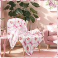 thumbnail image 6 of Pink Bow Throw Blanket Coquette Throw Blanket for Pink Bow Party Decorations Music Party Music Lover Gifts 50 x 60 Inch, 6 of 6