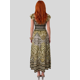 thumbnail image 3 of Vestido Largo para Mujer Vestido Casual Midi con Estampado Elegante y Manga con Volante Vestido Stretch Fresco y Cómodo para Dama, 3 of 5