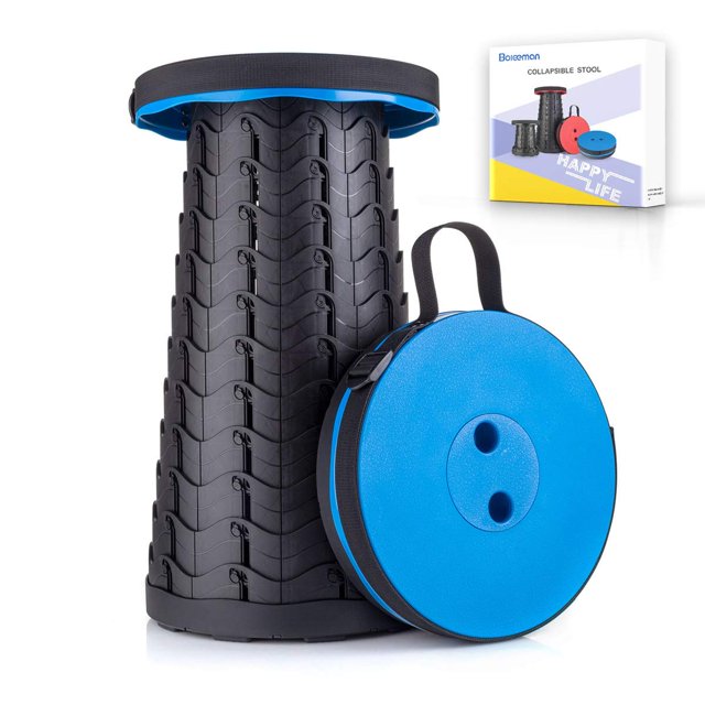 Taburete plegable Boreeman, mejorado, ligero, capacidad de 400 libras
