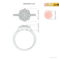 thumbnail image 4 of ANGARA Natural Pressure-Set Diamond Floral Engagement Ring in 14K White Gold for Women (Size-3mm| Color-H| Clarity-SI2) | April Birthstone, Anniversary, Jewelry Gift for Women | Natural Diamond Ring, 4 of 8