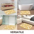 thumbnail image 2 of Golden Baroque Scroll Luxury Flannel Bathroom Mats 16x24, Extra Soft and Absorbent Non-Slip Shower Rug for Bathroom Floor, 2 of 9