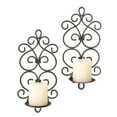 thumbnail image 3 of Zingz & Thingz Metal Scrollwork Candle Wall Sconces 13.12" Tall, 3 of 4