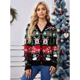 thumbnail image 4 of Christmas Sweaters for Women Cute Fuzzy Funny Wintertime Holiday Parties Knitted Casual Cardigan Sweater, 4 of 8