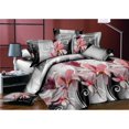 thumbnail image 4 of 4 Pcs/set Drap de Lit Imprimé Série Fleur 3D Housse de Couette pour Décoration Intérieure, 4 of 4