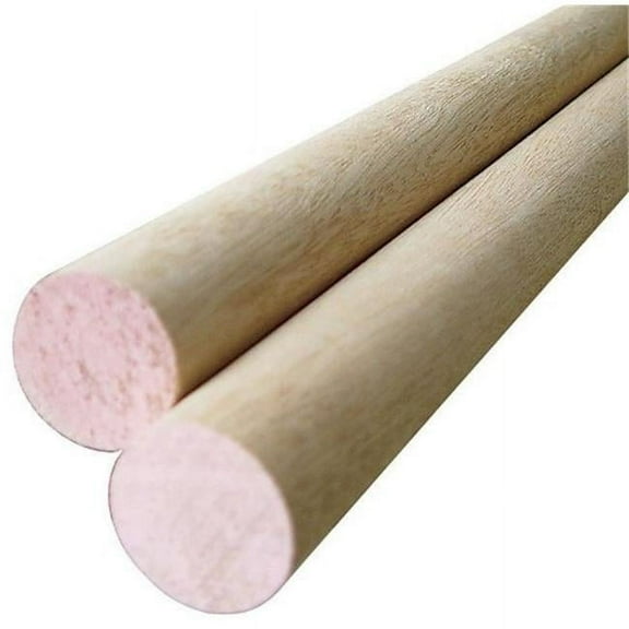 02521-R0036C1 1.5 x 36 in. Thunderbird Forest Poplar Dowels Hardwood  Pink - pack of 2