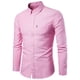 thumbnail image 3 of pstuiky Camisas de invierno de manga larga para hombre, Blusa informal lisa de manga larga con cuello vuelto, bolsillos y botones para hombre camisetas de hombre xxxl, 3 of 4