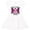 White and Pink, variant on Inktastic Breast Cancer Awareness Hope and Faith with Butterfly Ribbon Gift Toddler Girl Dress