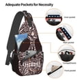 thumbnail image 4 of ZICANCN Horror Death Skull Crossbody Sling Bag for Men Women - Casual Shoulder Backpacks for Travel Sport Climbing Runners Daypack, 4 of 9