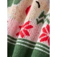 thumbnail image 6 of JYYYBF Family Matching Christmas Sweater Long Sleeve Crew Neck Cartoon Elk Pullover Knitwear for Holiday Party Jumper Top, 6 of 6