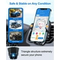 thumbnail image 2 of vanva [ Military-Grade Protection ] Universal Air Vent Car Mount, [ Big Phones & Thick Case Friendly ] Cell Phone Holder for Car Hands Free Clamp Cradle Vehicle Compatible with All Apple iPhone, 2 of 3