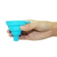 thumbnail image 3 of ZOUYUE Funnels for Filling Bottles Set of 2, Food Grade Silicone Funnel for Kitchen Use.Small Collapsible Funnel Bottle Funnel for Water Liquid Protein Powder Transfer, 3 of 7