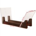thumbnail image 2 of LOVEVER Vinyl Record Storage Holder Large Capacity Acrylic Ends Display Stand Wooden LP Album Desktop Rack, 2 of 8