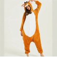 thumbnail image 3 of Pijama de una pieza con dibujos de animales de tiburón, gato y ratón para hombre y mujer, bonito conjunto de franela gruesa de invierno de Anime para pareja, 3 of 5