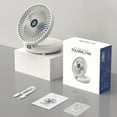 thumbnail image 4 of Birdeem Mini Folding Desk Fan, Hangable Fan, Small Personal Portable Table Fan with Usb Rechargeable Battery Operated Cool Electric Fan for Travel Office Room House, 4 of 9