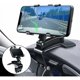 thumbnail image 1 of Soporte para teléfono para automóvil Soporte para teléfono con espejo retrovisor, Soporte para teléfono giratorio de 360 ​​​​grados, Soporte para teléfono con espejo retrovisor para automóvil—(Negro), 1 of 5