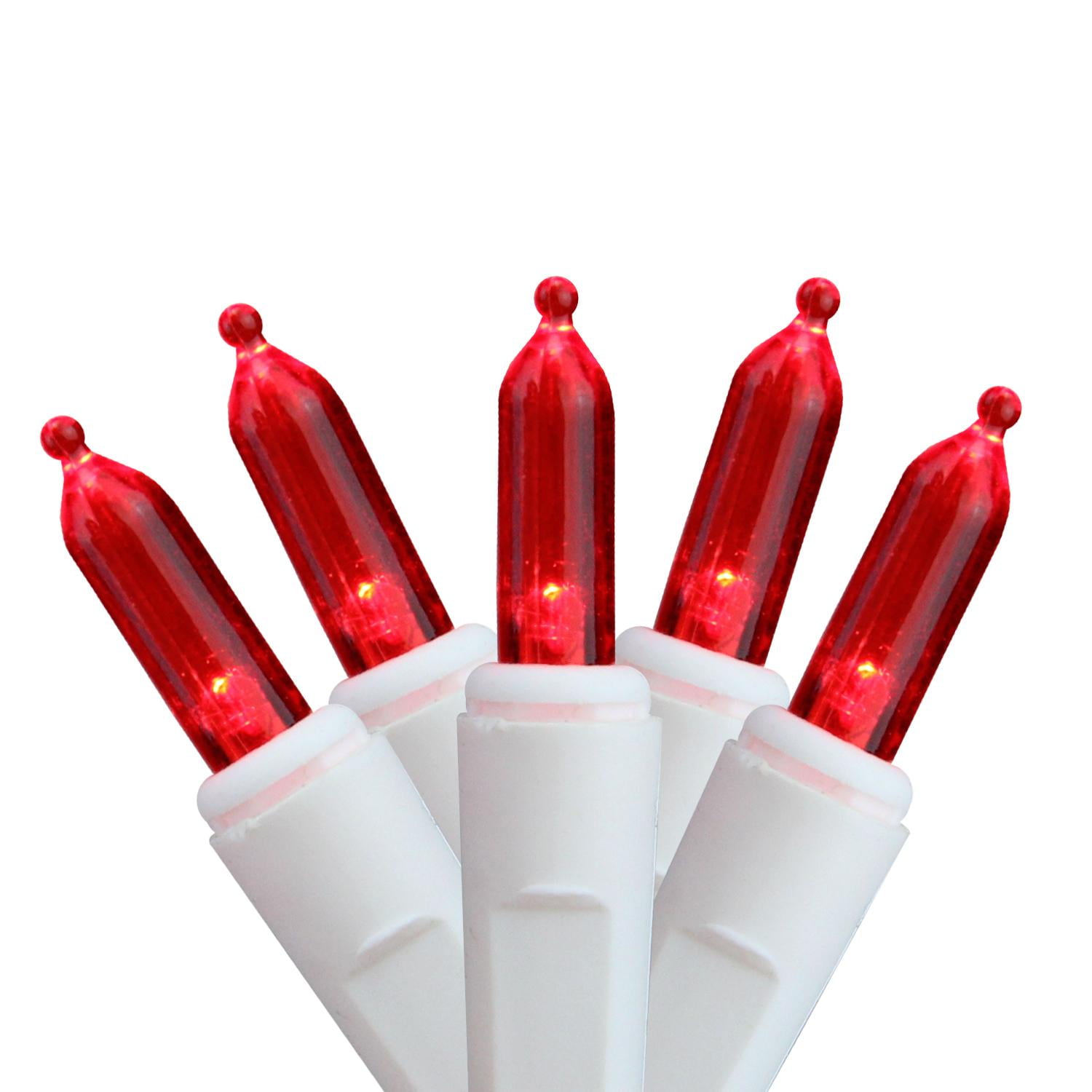 Red Christmas Lights With White Wire