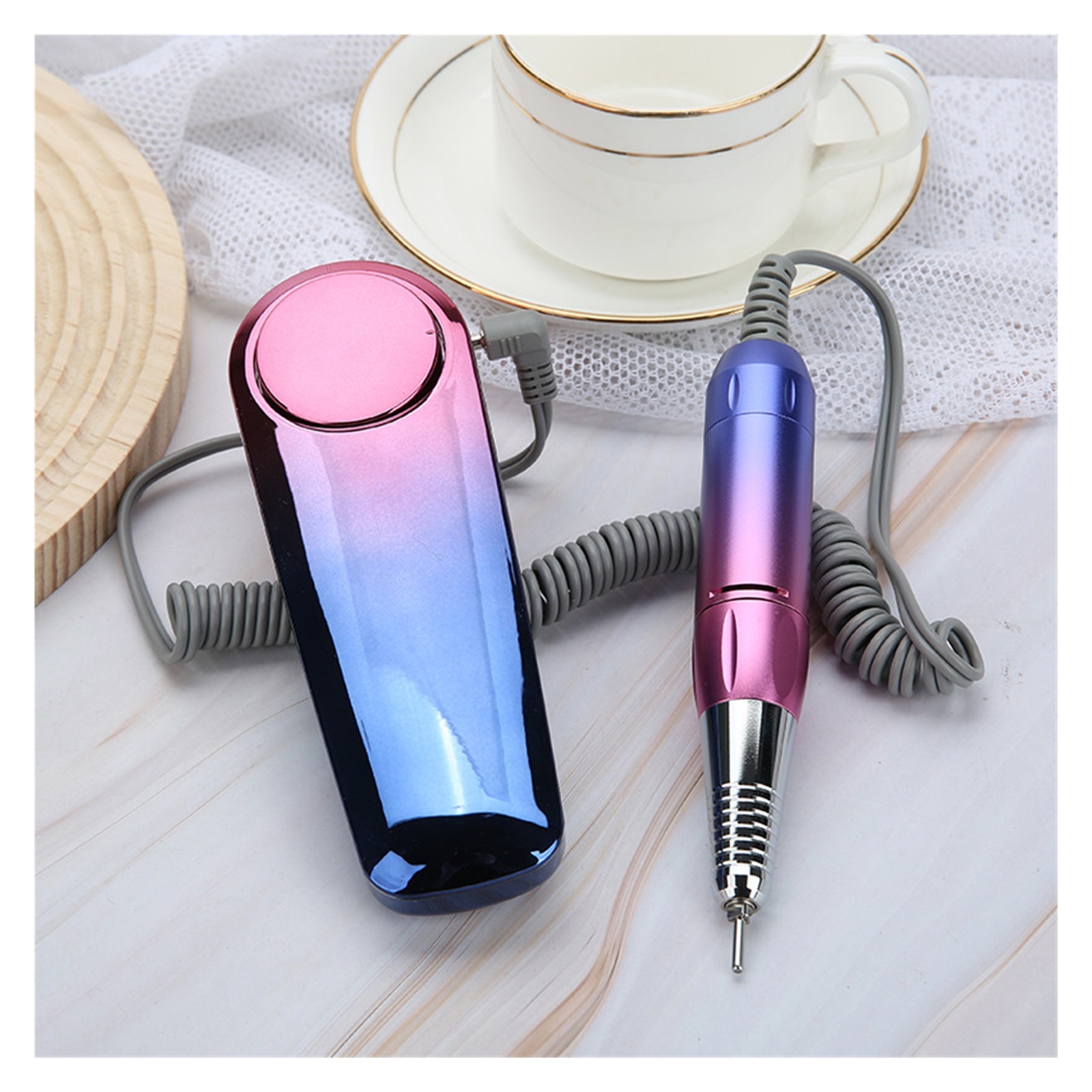 35000RPM Electric Nail Drill Machine For Manicure, Professional Nail Lathe With LCD Display, Rechargeable Nail Salon Tool ,Low Noise