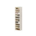 thumbnail image 1 of 10-Tier Foldable Shoe Cabinet, 175cm Stackable Shoe Storage Tower with Doors, Space-Saving Shoe Rack Organizer for Closet, Entryway & Bedroom, 1 of 5