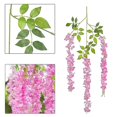 thumbnail image 3 of 6 unids/lote 3,6 pies/pieza flores artificiales vid de glicina falsa flor de seda para decoraciones de boda (rosa), 3 of 5