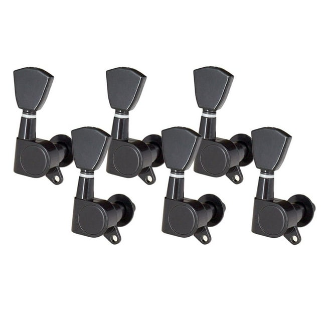 Black Enclosed Pegs s Spare Acoustic Electric Guitars 6R