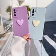 thumbnail image 2 of A 54 34 14 24 13 Love Heart Lanyard Silicone Case For Samsung Galaxy A54 A34 A14 A13 5g A24 4g A04s M34 M54 M23 M52 Camera Cover, 2 of 5