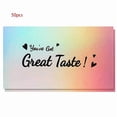 thumbnail image 6 of 50pcs Heart Great Taste Thank You Card Thanks Greeting Card Appreciation Cardsto, 6 of 20
