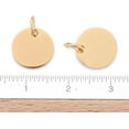 thumbnail image 4 of 5Pcs Golden Flat Round Blank Pendants 10x1mm 201 Stainless Steel Stamping Blank Tag Pendants with 5x0.8mm Jump Ring and 3.5mm Hole, 4 of 4