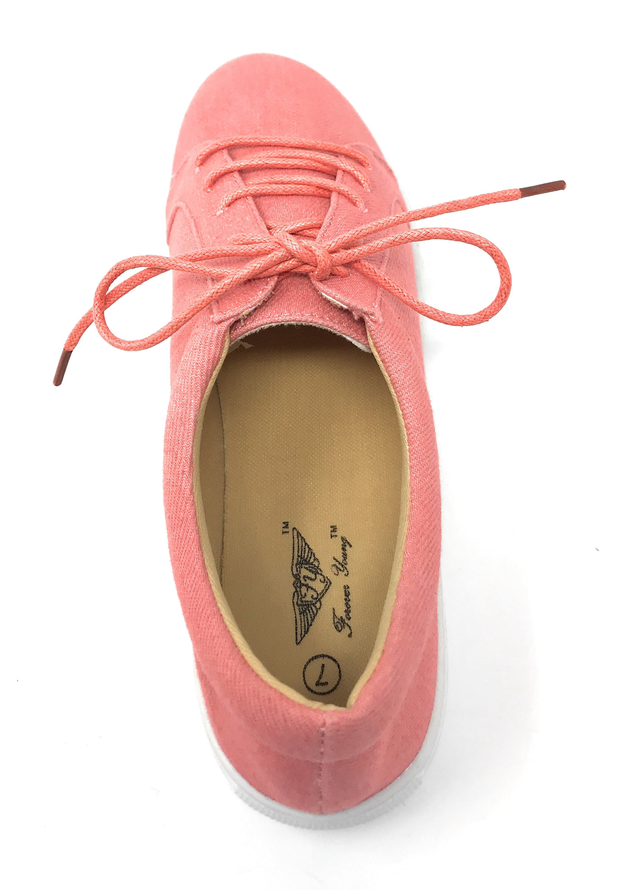 Forever Young Women's Denim Lace Up Sneakers