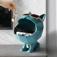 thumbnail image 3 of DOLITY Cartoon Cat Storage Tray Holder Sculpture Statue Home Decoration Centerpiece Green, 3 of 9