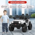 thumbnail image 2 of CazToi Camión Infantil 12V 4x4 Control Remoto Bluetooth Luces LED Ruedas EVA, 2 of 8