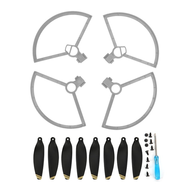 Propeller Protector, Black Propeller 4pcs Lower Noise Anti Scratch Black For MINI Drone Gold Edge