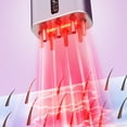 thumbnail image 1 of Fiudx Liquidación de ofertas flash Aplicador de líquido para cuero cabelludo, hecho de material de cuerno de vaca, masaje, peine guía superior de pelo ligero rojo, 1 of 6