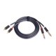 thumbnail image 3 of Cable de audio de 1/4 RCA a 6,35 mm macho-macho de 2 vías Cable de altavoz de audio Audio duradero 15 millones, 3 of 9