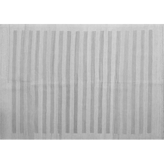 Ahgly Company Indoor Rectangle Abstract Gray Contemporary Area Rugs, 5' x 7'