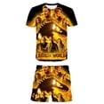 thumbnail image 1 of Moda niños niñas verano Jurassic World Dominion conjuntos de ropa niños camisetas pantalones cortos ropa trajes niños 1-14 Y Outfits13T Gao Jinjia LED, 1 of 2